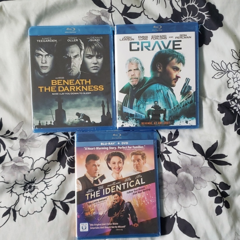 3 blu ray movies new sealed